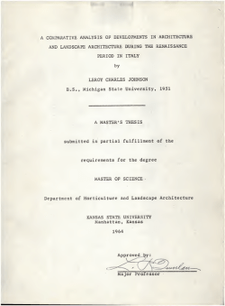 Comparative analysis of developments in architecture and - K-REx