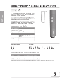 iceRoss&reg; syneRgy&trade; locking lineR with wAve