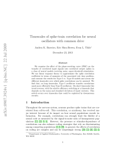 Timescales of spike-train correlation for neural oscillators with