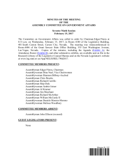 Minutes - Nevada Legislature