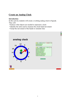 Create an Analog Clock