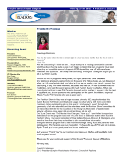 President`s Message - Women`s Council of REALTORS