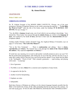 Is the Bible God`s Word?