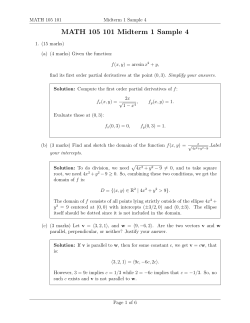 Solutions - UBC Math