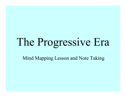 Progressive Era Mind Mapping PPT