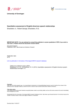 Quantitative assessment of English-American speech