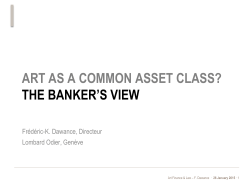 Art and Finance