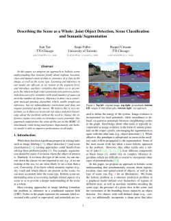 Describing the Scene as a Whole: Joint Object Detection, Scene
