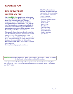 Paperless Plan - Reduce Paper Use One Step At A