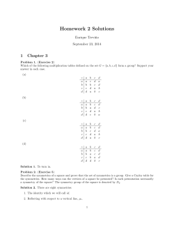 Homework 2 Solutions - Lake Forest College
