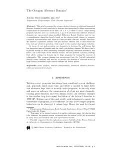 The Octagon Abstract Domain