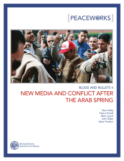 New Media and Conflict After the Arab Spring