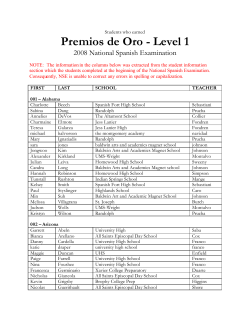 Premios de Oro - Level 1