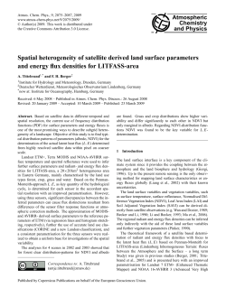 Spatial heterogeneity of satellite derived land surface parameters