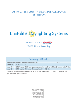 Coollite .45 U Factor Test 092309 Report 91955.01-301-46