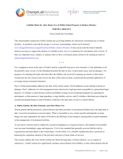 changelabsolutions.org I nplan.org Liability Risks for After