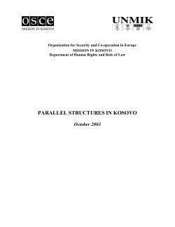 Report on parallel structures