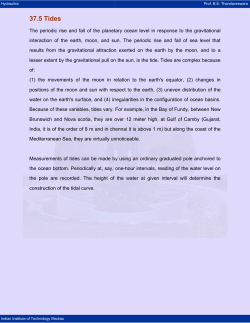 Tides - nptel