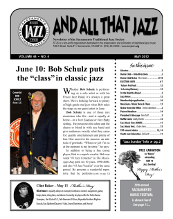 June 10: Bob Schulz puts the &ldquo;class&rdquo; in classic jazz