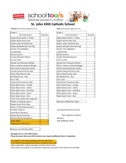 Grade Four - St. John XXIII Catholic School