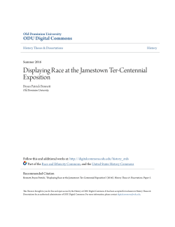 Displaying Race at the Jamestown Ter