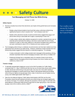 Distracted Driving | AAA Foundation for Traffic Safety