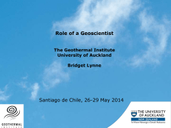 Role of a Geoscientist