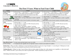 The First 5 Years: What to Feed Your Child