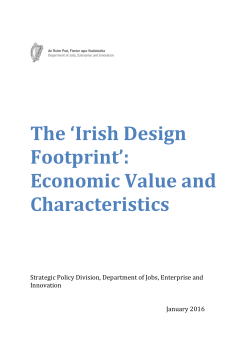 The `Irish Design Footprint`: Economic Value and Characteristics