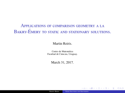 Applications of comparison geometry a la Bakry