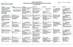 February - Zelma Lacey House