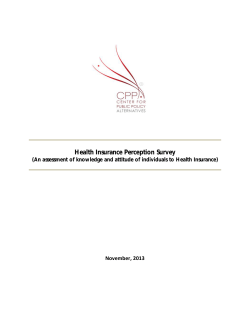 Health Insurance Perception Survey