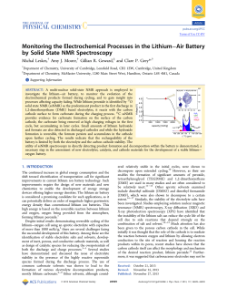 Monitoring the Electrochemical Processes in the Lithium&ndash;Air Battery