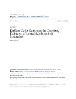 Kathleen Clarke: Connecting the Competing Definitions of Women`s