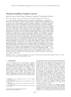 Boussinesq modeling of longshore currents