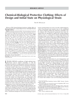 Chemical-Biological Protective Clothing