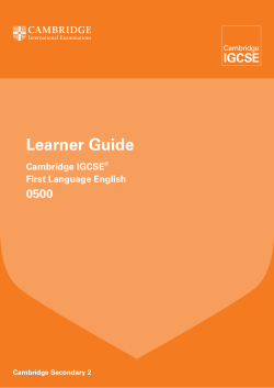 0500 First Language English Learner Guide 2015.indd