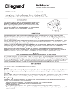 LIA-WEB Automation Series Scheduling Appliance