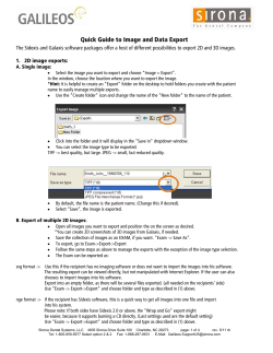 Quick Guide to Image and Data Export