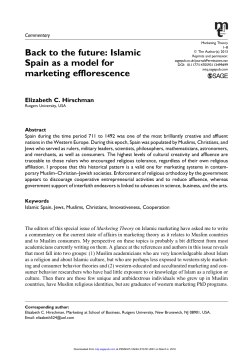 Back to the future: Islamic Spain as a model for