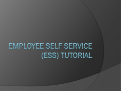 (ESS) Tutorial