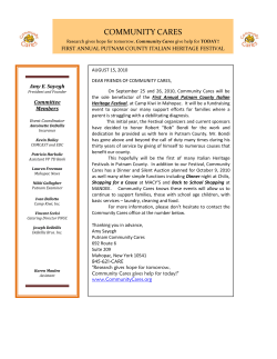 Putnam County First Annual Italian Heritage