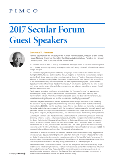 2017 Secular Forum Guest Speakers