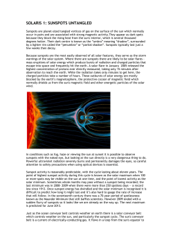 the Solaris education sheets