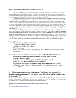 Please note, that Summer Assignment Part 2C, are due uploaded to