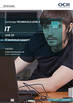 Unit 20 IT technical support