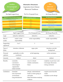 Another five-paragraph essay?! But there are alternatives