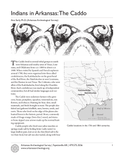 Indians in Arkansas: The Caddo - Arkansas Archeological Survey