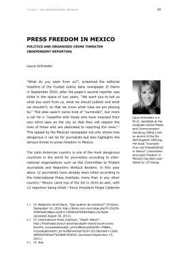 Press freedom in Mexico