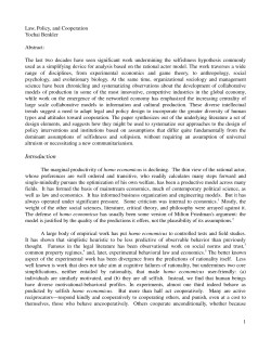 Law, Policy, and Cooperation
